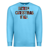 Ocean Blue merry christmas y all Premium Sweatshirt - JahusDesignShop