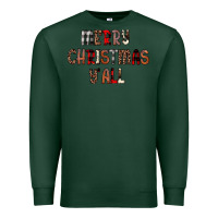Sports Green merry christmas y all Premium Sweatshirt - JahusDesignShop