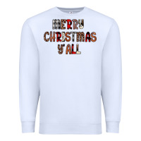 White merry christmas y all Premium Sweatshirt - JahusDesignShop