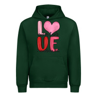 Forest Green love never fails valentine s day Urban Hoodie - MaliasSmallBusiness