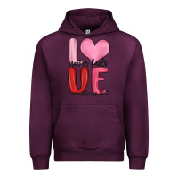 Mauve Wine love never fails valentine s day Urban Hoodie - MaliasSmallBusiness