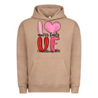 Pigment Burro love never fails valentine s day Urban Hoodie - MaliasSmallBusiness