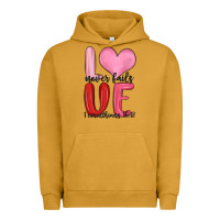 Pigment Peanut Butter love never fails valentine s day Urban Hoodie - MaliasSmallBusiness