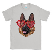 Moon Dust German shepherd with love glasses Classic Tee - RanaPortraitStore