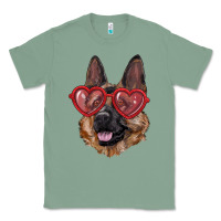 Sage German shepherd with love glasses Classic Tee - RanaPortraitStore