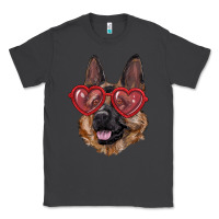 Smoke German shepherd with love glasses Classic Tee - RanaPortraitStore