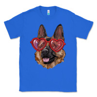 True Royal German shepherd with love glasses Classic Tee - RanaPortraitStore