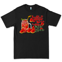 Black hot mom summer watermelon Premium Tee - RacoonDesign