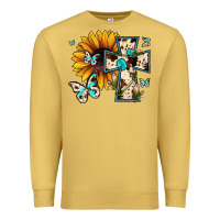 Cross With Sunflower Premium Sweatshirt | Teevron