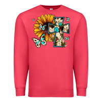 Cardinal cross with sunflower Premium Sweatshirt - JahusDesignShop