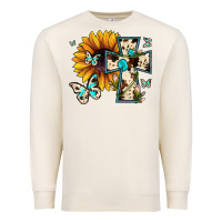 Sandshell cross with sunflower Premium Sweatshirt - JahusDesignShop