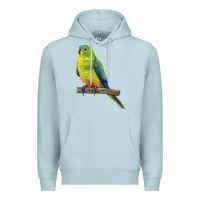 Blue Mist Neophema Parrot Premium Hoodie - LillyAllenDesigns