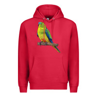 Cardinal Neophema Parrot Premium Hoodie - LillyAllenDesigns