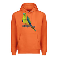 Carrot Neophema Parrot Premium Hoodie - LillyAllenDesigns