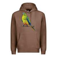 Chestnut Neophema Parrot Premium Hoodie - LillyAllenDesigns