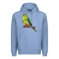 Colony Blue Neophema Parrot Premium Hoodie - LillyAllenDesigns