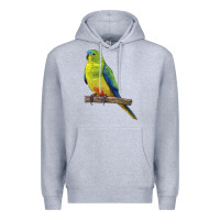 Heather Grey Neophema Parrot Premium Hoodie - LillyAllenDesigns