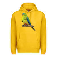 Lemon Neophema Parrot Premium Hoodie - LillyAllenDesigns