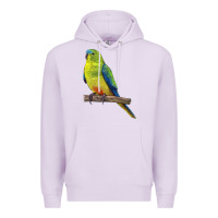 Lilac Neophema Parrot Premium Hoodie - LillyAllenDesigns