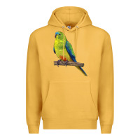 Mustard Neophema Parrot Premium Hoodie - LillyAllenDesigns
