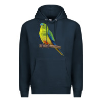 Navy Neophema Parrot Premium Hoodie - LillyAllenDesigns