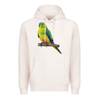 Pale Pink Neophema Parrot Premium Hoodie - LillyAllenDesigns