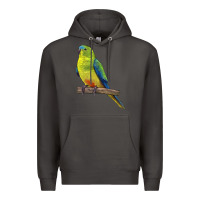 Smoke Neophema Parrot Premium Hoodie - LillyAllenDesigns
