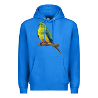 True Royal Neophema Parrot Premium Hoodie - LillyAllenDesigns