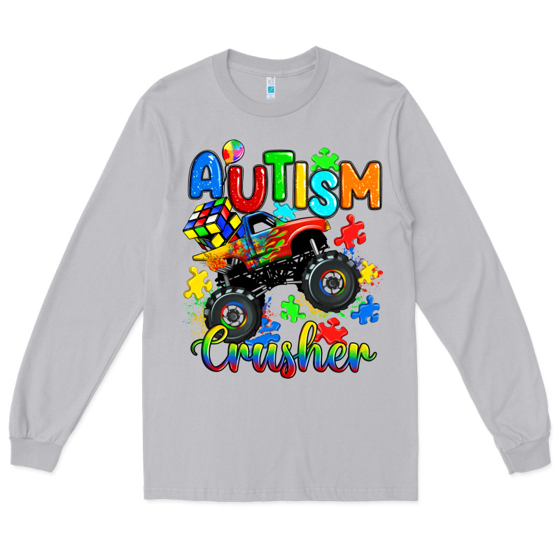 Autism Crusher Long Sleeve Tee by RanaPortraitStore | Teevron