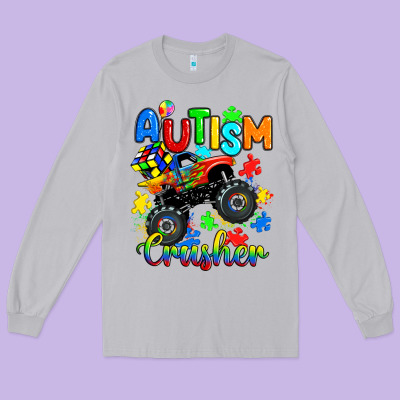 Long Sleeve Tee autism crusher