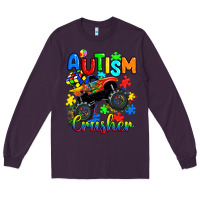 Plum autism crusher Long Sleeve Tee - RanaPortraitStore