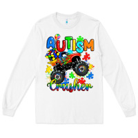 White autism crusher Long Sleeve Tee - RanaPortraitStore