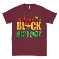 Burgundy i am black history juneteenth Classic Tee - texasbilliewilder