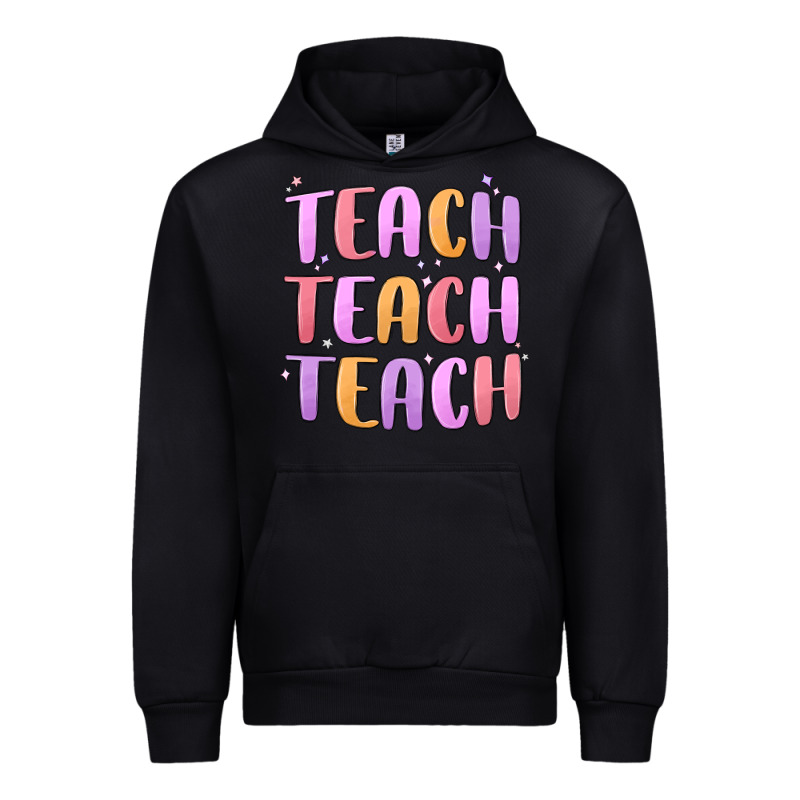 Teach Teach Varsity Urban Hoodie by MaliasSmallBusiness | Teevron
