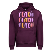 Mauve Wine teach teach varsity Urban Hoodie - MaliasSmallBusiness
