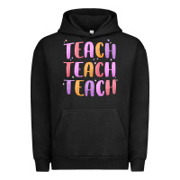 Pigment Black teach teach varsity Urban Hoodie - MaliasSmallBusiness