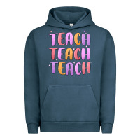 Pigment Midnight Navy teach teach varsity Urban Hoodie - MaliasSmallBusiness