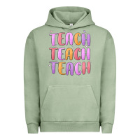 Pigment Oil Green teach teach varsity Urban Hoodie - MaliasSmallBusiness