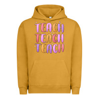 Pigment Peanut Butter teach teach varsity Urban Hoodie - MaliasSmallBusiness