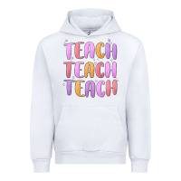 White teach teach varsity Urban Hoodie - MaliasSmallBusiness