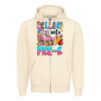 Sandshell rolling into pre k grade Zipper Hoodie - texasbilliewilder