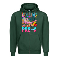 Sports Green rolling into pre k grade Zipper Hoodie - texasbilliewilder