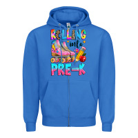 True Royal rolling into pre k grade Zipper Hoodie - texasbilliewilder
