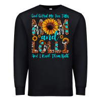 Black god gifted me two titles mom and lolli  and i rock Premium Sweatshirt - JahusDesignShop