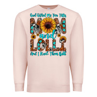 Pale Pink god gifted me two titles mom and lolli  and i rock Premium Sweatshirt - JahusDesignShop