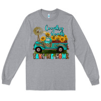 Heather Grey country roads take me home Long Sleeve Tee - RanaPortraitStore
