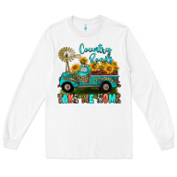 White country roads take me home Long Sleeve Tee - RanaPortraitStore