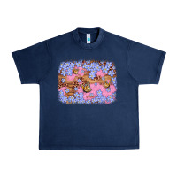 Navy easter butterfly leopard background Urban Heavy Tee - Artiststas