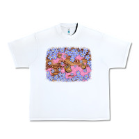 White easter butterfly leopard background Urban Heavy Tee - Artiststas