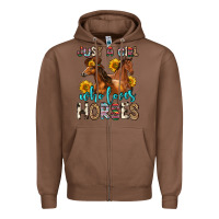 Chestnut just a girl who loves horses Zipper Hoodie - Zillion Design Studio